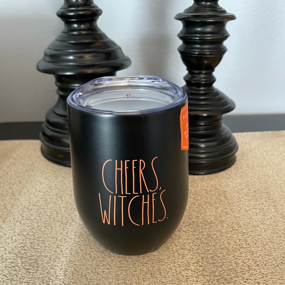 NWT Rae Dunn CHEERS WITCHES Insulated Stainless Steel Wine Tumbler - Picture 3 of 5